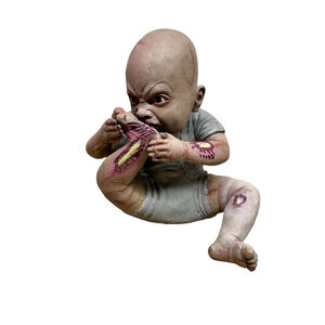 Spirit Halloween Retired Snack Time” 2011 Halloween Spirit Baby Eating Leg